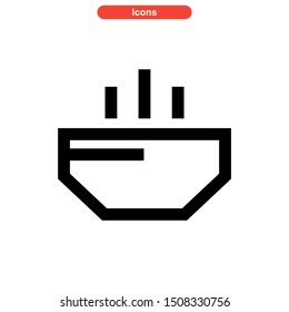 soup icon isolated sign symbol vector illustration - high quality black style vector icons
