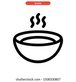 soup icon isolated sign symbol vector illustration - high quality black style vector icons
