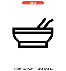 soup icon isolated sign symbol vector illustration - high quality black style vector icons
