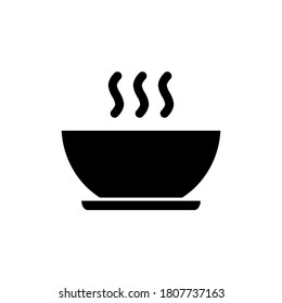 Soup icon, logo isolated on white background