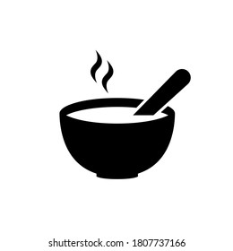 Soup icon, logo isolated on white background