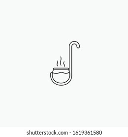 Soup icon minimal vector illustration template