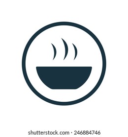 soup icon on white background 