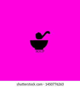 soup icon sign signifier vector