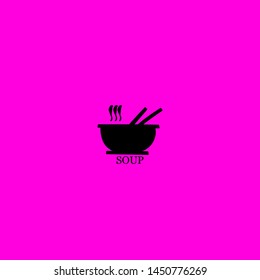 soup icon sign signifier vector