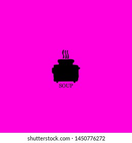 soup icon sign signifier vector