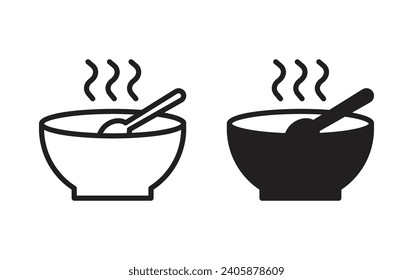 soup icon, soup sign vector for web site Computer and mobile app