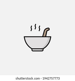 Soup icon sign vector,Symbol, logo illustration for web and mobile