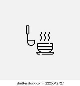 Soup icon sign vector,Symbol, logo illustration for web and mobile