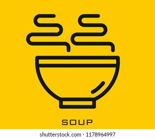 Soup icon signs