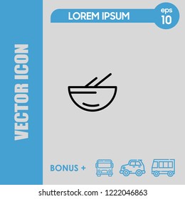 Soup icon vector