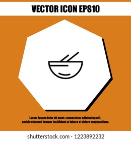 Soup icon vector