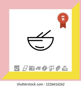 Soup icon vector