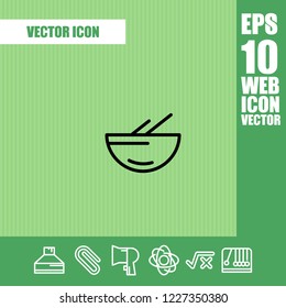 Soup icon vector