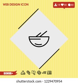 Soup icon vector