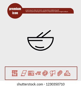 Soup icon vector