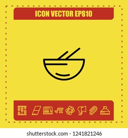 Soup icon vector