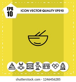 Soup icon vector