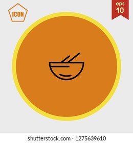 Soup icon vector