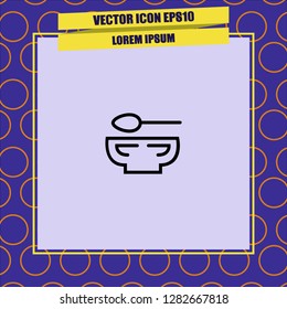 Soup icon vector