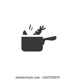 Soup icon, vector