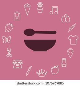 soup icon, vector design element