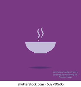 Soup icon, vector design element