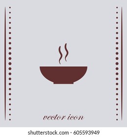 Soup icon, vector design element