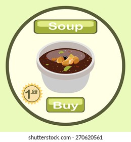 soup  Icon vector design illustration 