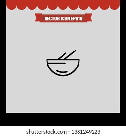 Soup icon vector eps10 illustration