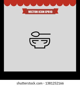 Soup icon vector eps10 illustration