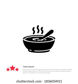 Soup icon. Vector illustration EPS 10.