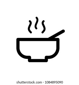 Soup icon, vector illustration. Flat design style. vector soup icon illustration isolated on white background, soup icon Eps10. soup icons graphic design vector symbols.