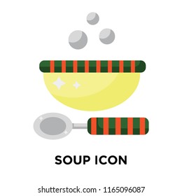 Soup icon vector isolated on white background, Soup transparent sign , colorful symbols