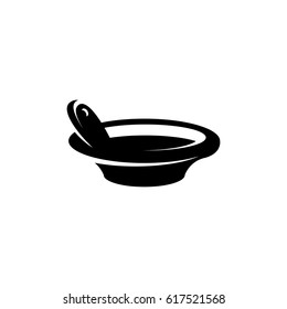 Soup icon. Vector logo illustration isolated sign symbol