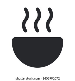 soup icon vector symbol sign, eps 10