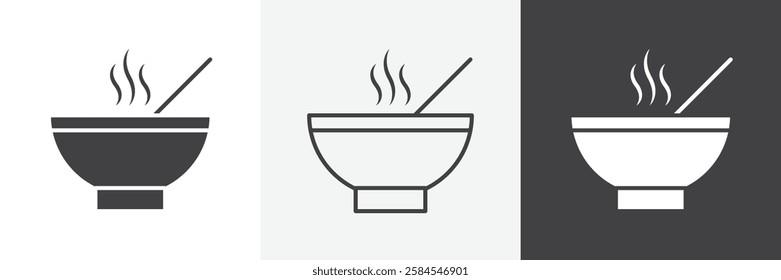 Soup icons graphics pack vectors.