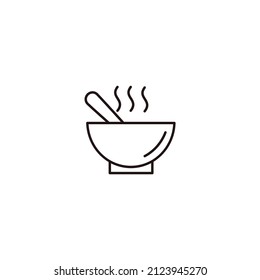 Soup icons  symbol vector elements for infographic web