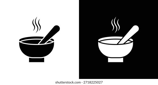 Iconos de sopa. Vector Plantilla Ilustración Símbolo Píxeles Perfecto