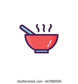 Soup Illustration Icon 
