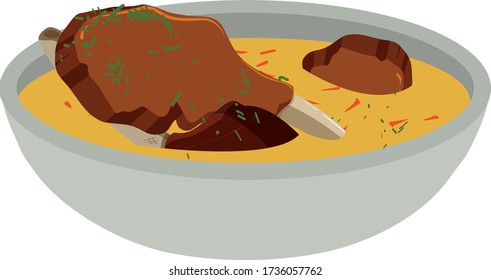 soup indonesa culinary food vector