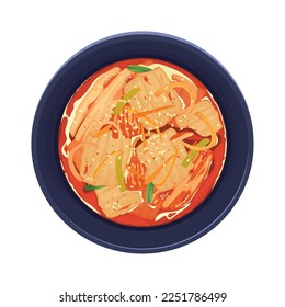soup korean food icon isolated