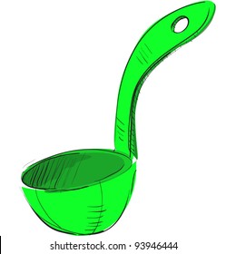 Soup ladle. 