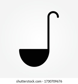 Soup ladle icon. Vector concept illustration for design.
