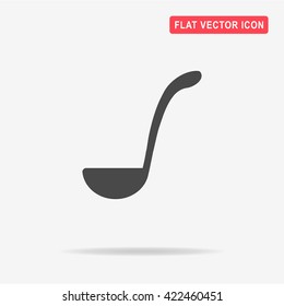 Soup ladle icon. Vector concept illustration for design.