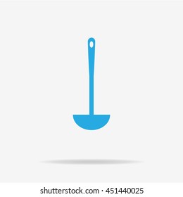 Soup ladle icon. Vector concept illustration for design.
