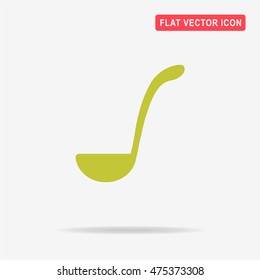Soup ladle icon. Vector concept illustration for design.