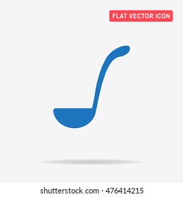 Soup ladle icon. Vector concept illustration for design.