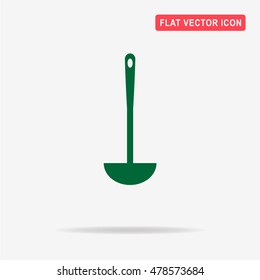 Soup ladle icon. Vector concept illustration for design.