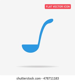 Soup ladle icon. Vector concept illustration for design.